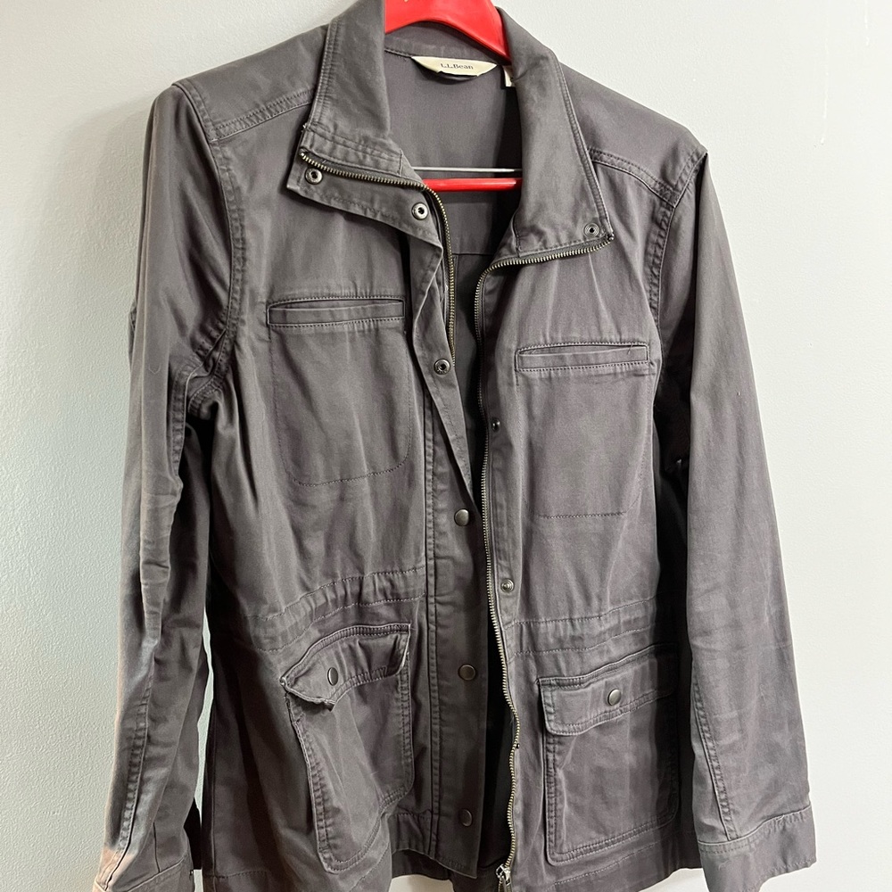 LL Bean Gray field jacket size large